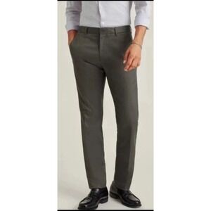 Bonobos Friday Men 32/30 Slim Pants Gray Flat Front Stretch Office Casual Preppy